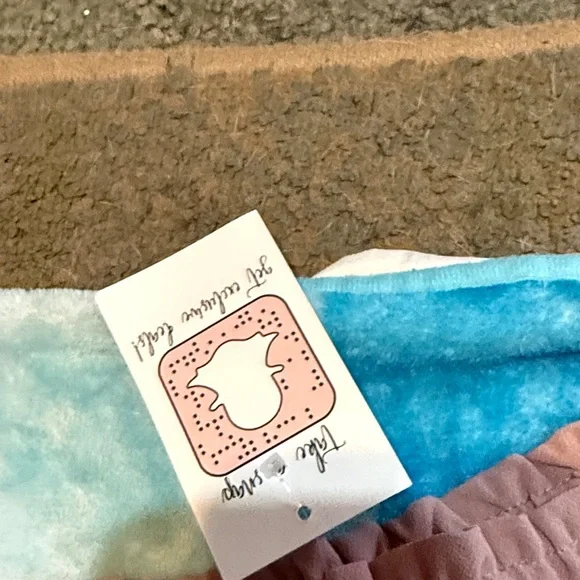 Coverstitched mauve lightweight pants large - Picture 4 of 9